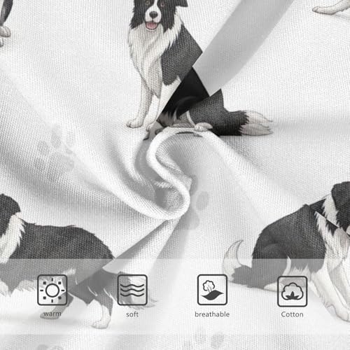 Toddler Girl Briefs, Black White Dogs Paw Cotton Girls Underwear, 2T–8 Years3