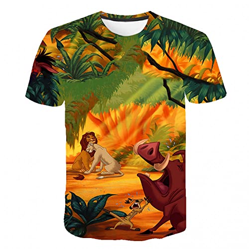 HUIGUANG Herren 3D Druck T-Shirt Herren T-Shirt 3D-Druck Tierherrsch Dreidimensionales Tiger T-Shirt Kurzarm Lustiges Freizeitoberteil