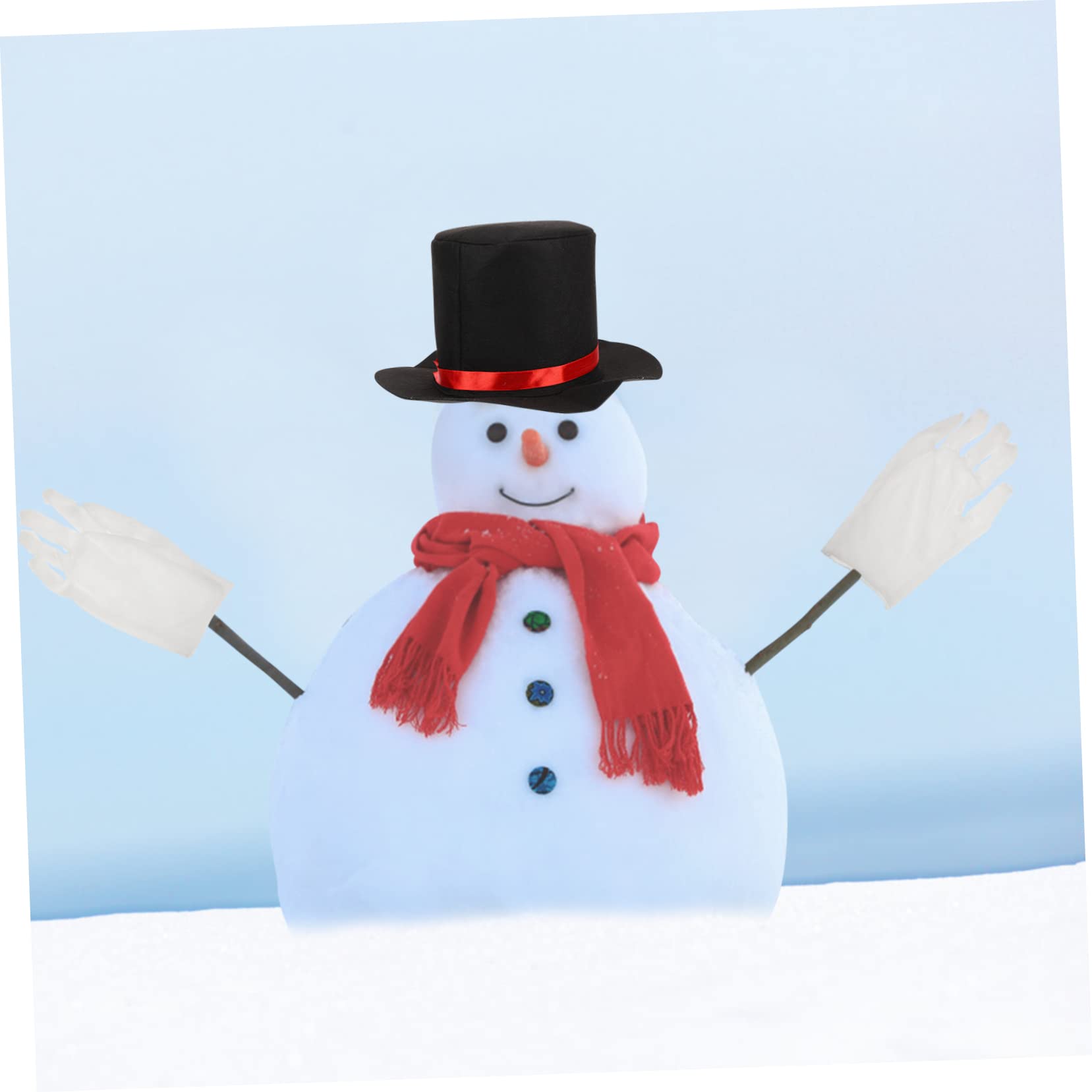 PRETYZOOM 3 Juegos De Muñeco De Nieve Conjunto De Vestir Decoración De Muñeco De Nieve Accesorios Aire De e Accesorios para Hacer De e Sombrero con Bufanda