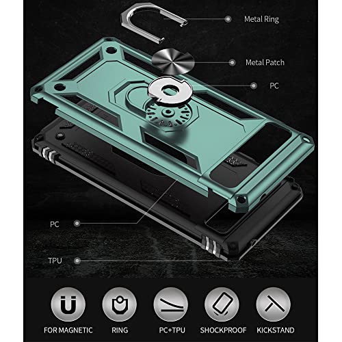 Funda para Google Pixel 6a ideal para viajes y videollamadas con anillo 7