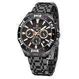 REWARD Mens Watches Business Stopwatch Stainless Steel Waterproof Date Analog Quartz Watch Sport Wri