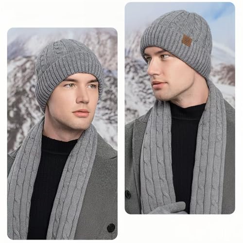 Bufanda, gorro y guantes térmicos antiviento para esquí y nieve 2