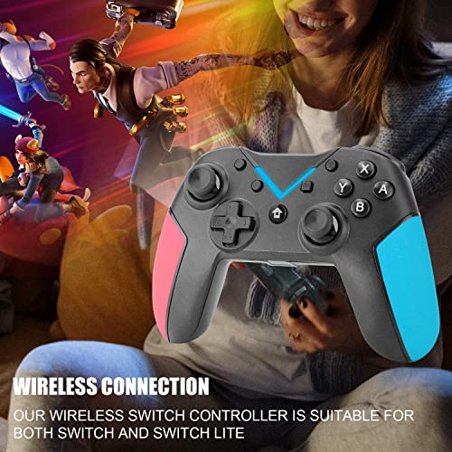 Diswoe Switch Controllers, Wireless Pro Controller Compatible With Switch/Switch Lite/Pc, Switch Gamepad Support Turbo, Wakeup, Screenshot And Vibration Functions(Black) #TOP5