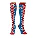 Wonder Woman Faux Lace Up Knee High Socks Size ONE SIZE