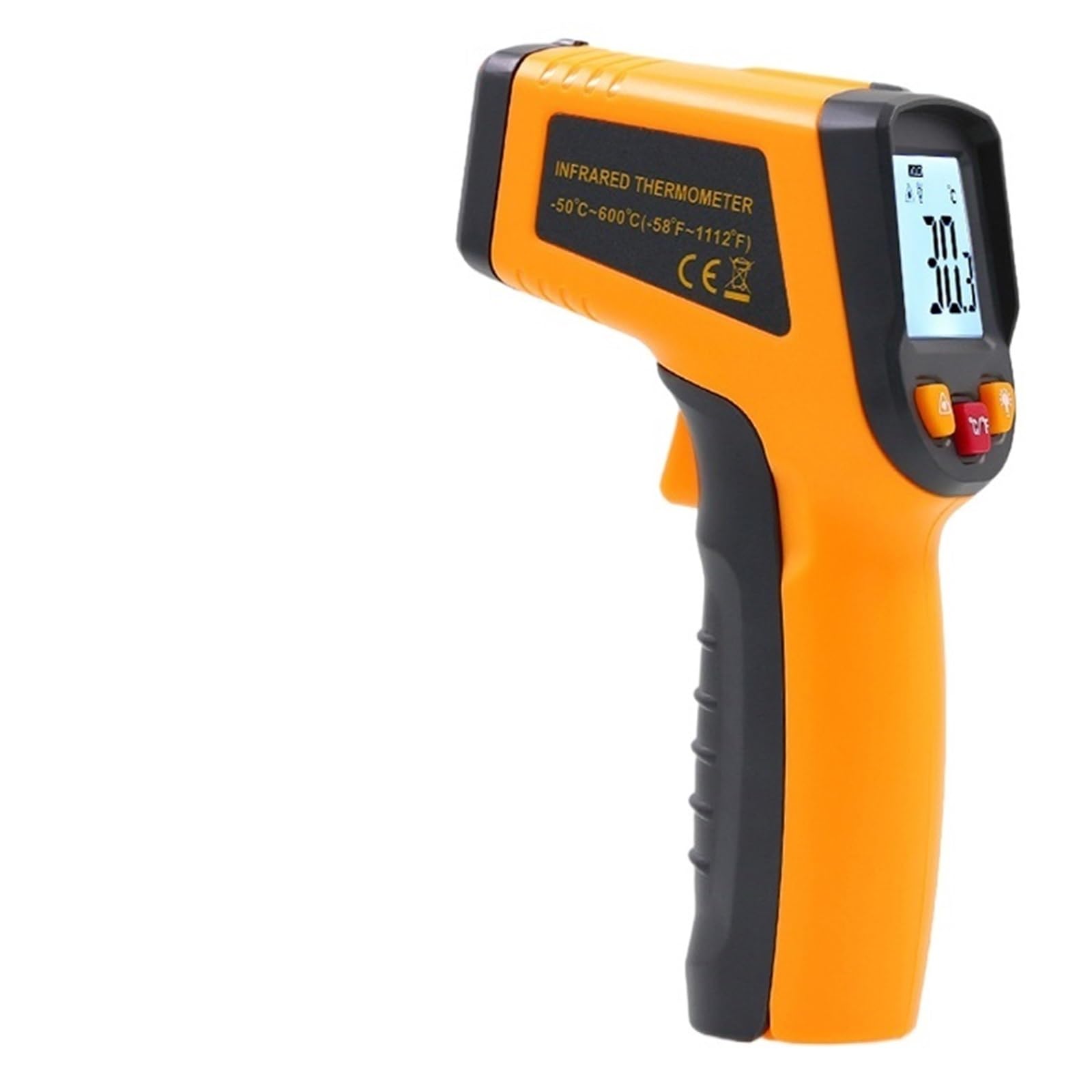 Termometro a infrarossi T580 temperatura industriale for cucina temperatura di cottura misuratore temperatura olio(T580 Add a bag)