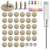 BOJIDO 自動車ルーフヘッドライナー修理キット 40個入り 天井垂れ修理 室内布固定に最適 修理ボタン リベット リテーナー一式 取り付けツール ポータブル設計で多くの車種に適応可能な天井補修セット(ベージュ)