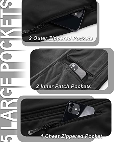 33,000ft Women's Hooded Lightweight Softshell Vest Fleece Lined Windproof Zip Up Sleeveless Jacket for Hiking Golf Running4