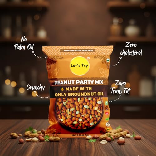 Image of Let's Try Peanut Party Mix, Made In Groundnut Oil 173g