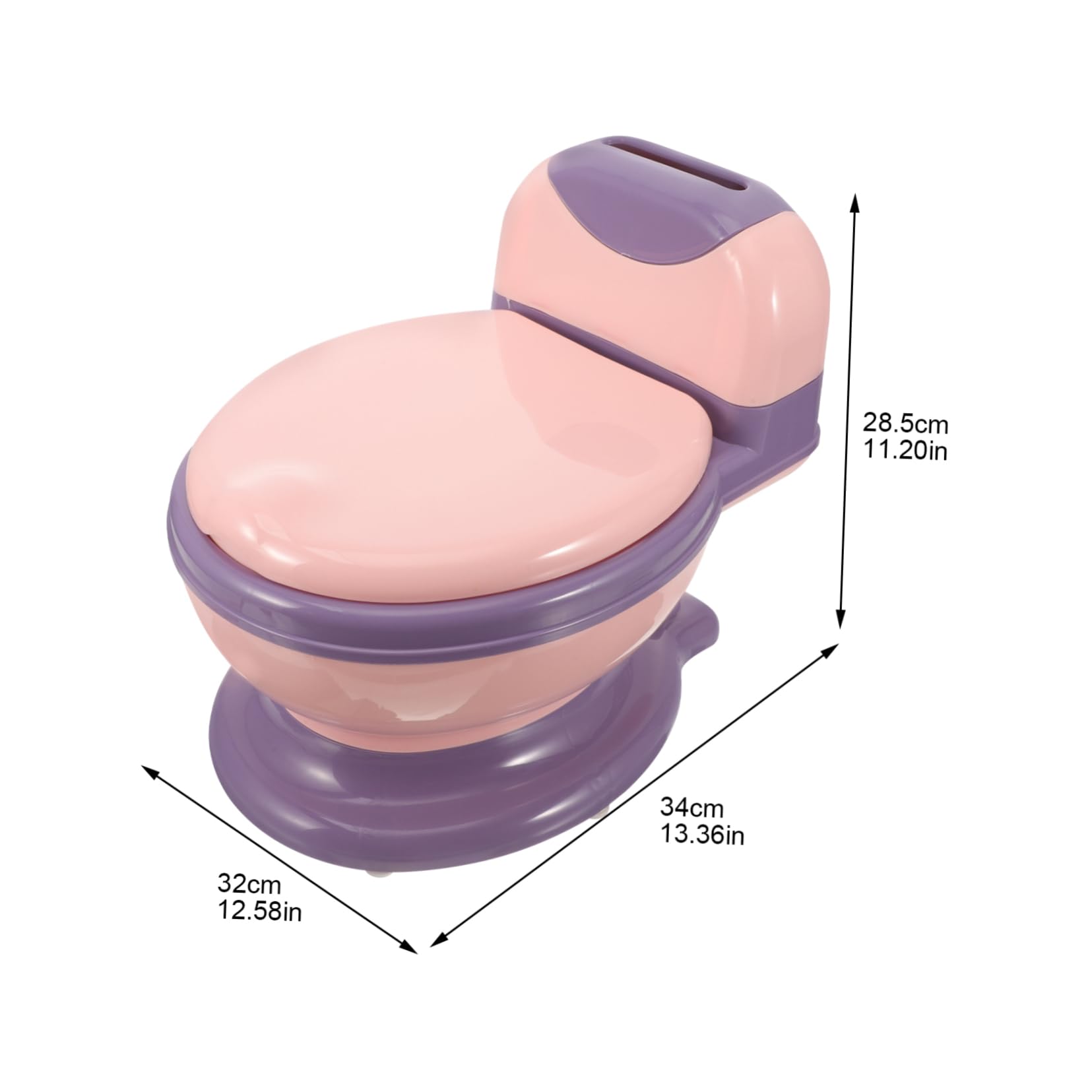 TEHAUX Realistic Boys and Girls' Potty Training Toilet Portable Toddler Toilet for Boys Girls Home Travel Easy Potty Training