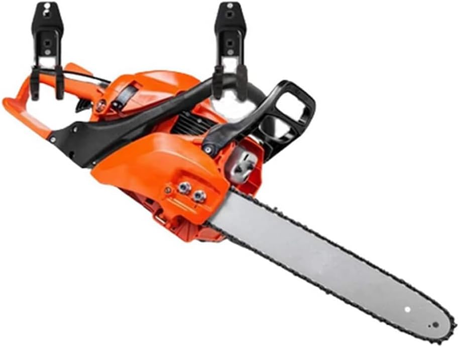 zoele Wall Mount Chainsaw Hanger, Chainsaw Holder Rack, Chainsaw Wall Hook, Garden Power Tool Hanger Garage Tool Storage Organizer Utility Hooks (2 Pcs L) image 3