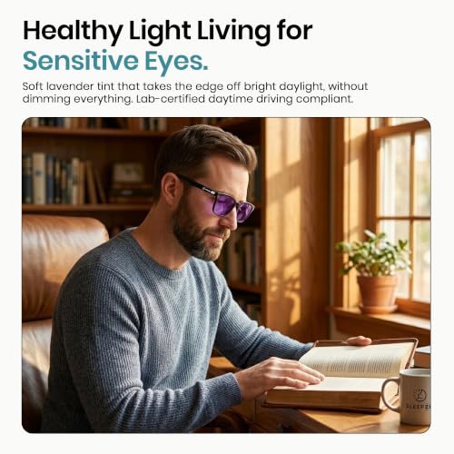 Image of Sleep ZM Blue Light Blocking & Light Sensitivity Glasses - 14 Lens Types for Comfort, Relaxation, Sleep & Relief