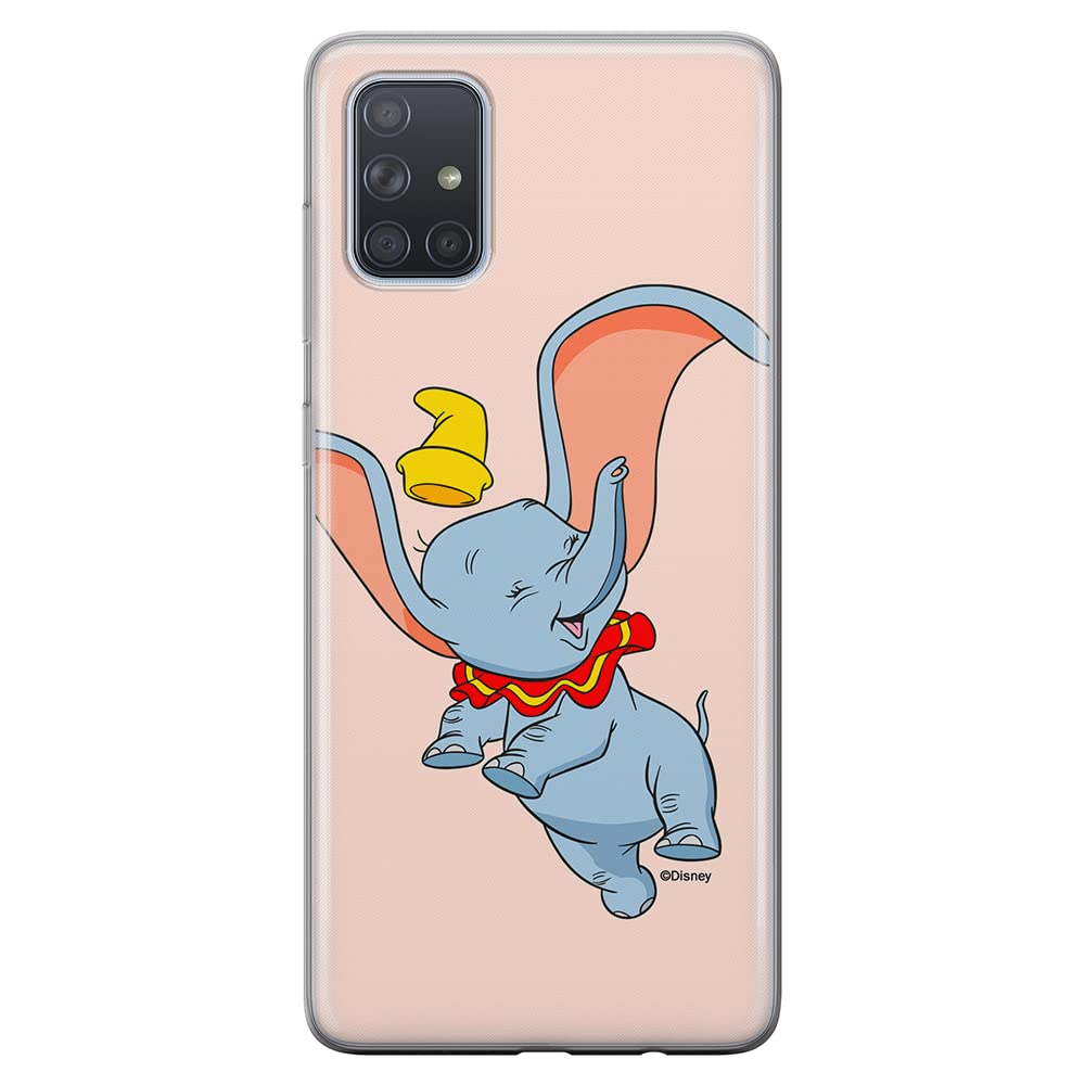 ERT GROUP mobile phone case for Samsung A71 original and officially Licensed Disney pattern Dumbo 015 optimally adapted to the shape of the mobile phone, case made of TPU