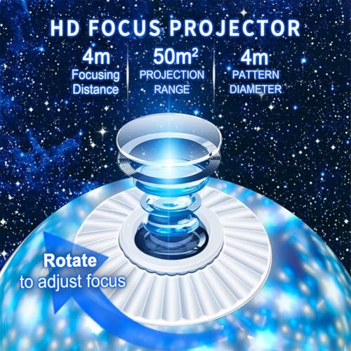 Proyector de luz estrellada para niños, el regalo de cumpleaños ideal con rotación de 360° 3