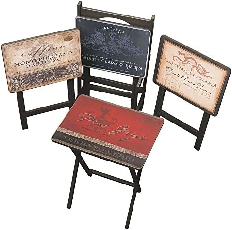 Home Decorators Collection Tuscan Wine Tv Trays Set, Set, Multi