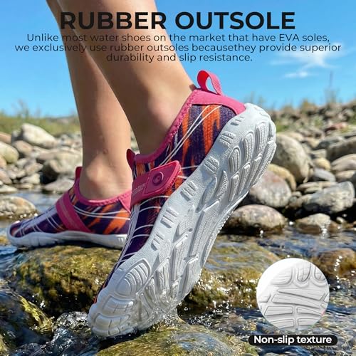 Image of SEEKWAY Barefoot Water Shoes for Kids - Wide Toe Box and Quick-Dry Sand Shoes Toddler for Hiking Swim Beach Pool Kayak Sport Accessories, Camping Essentials Must-Haves for Boys Girls Sizes