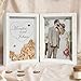 Afuly 5x7 Picture Frame White Double Picture Frames Collage 2 Photo Display Modern Hinged Photo Frame for Desk Decor Christmas Wedding Birthday Gifts for Women Mom Grandma Couple Family Friends