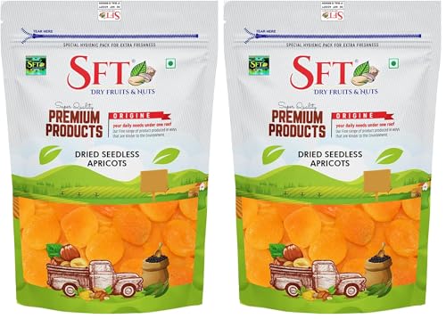 Image of SFT Exotics Apricots Dry Fruits | 200g | apricot, Dried apricots, DryFruits, apricots, DryFruits, Dry, Dried, Turkish apricot, Gluten Free (Pack of 2)