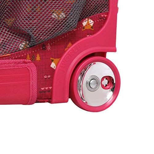 J World New York Sunrise Rolling Backpack Backpack, FOX