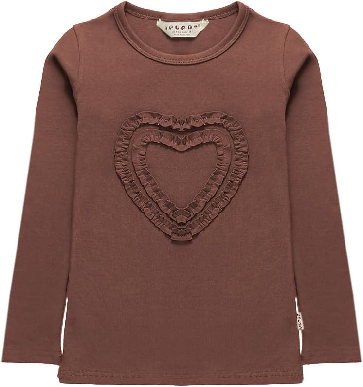 Girls' Heart-Shaped Long Sleeve T-Shirt - Image 2