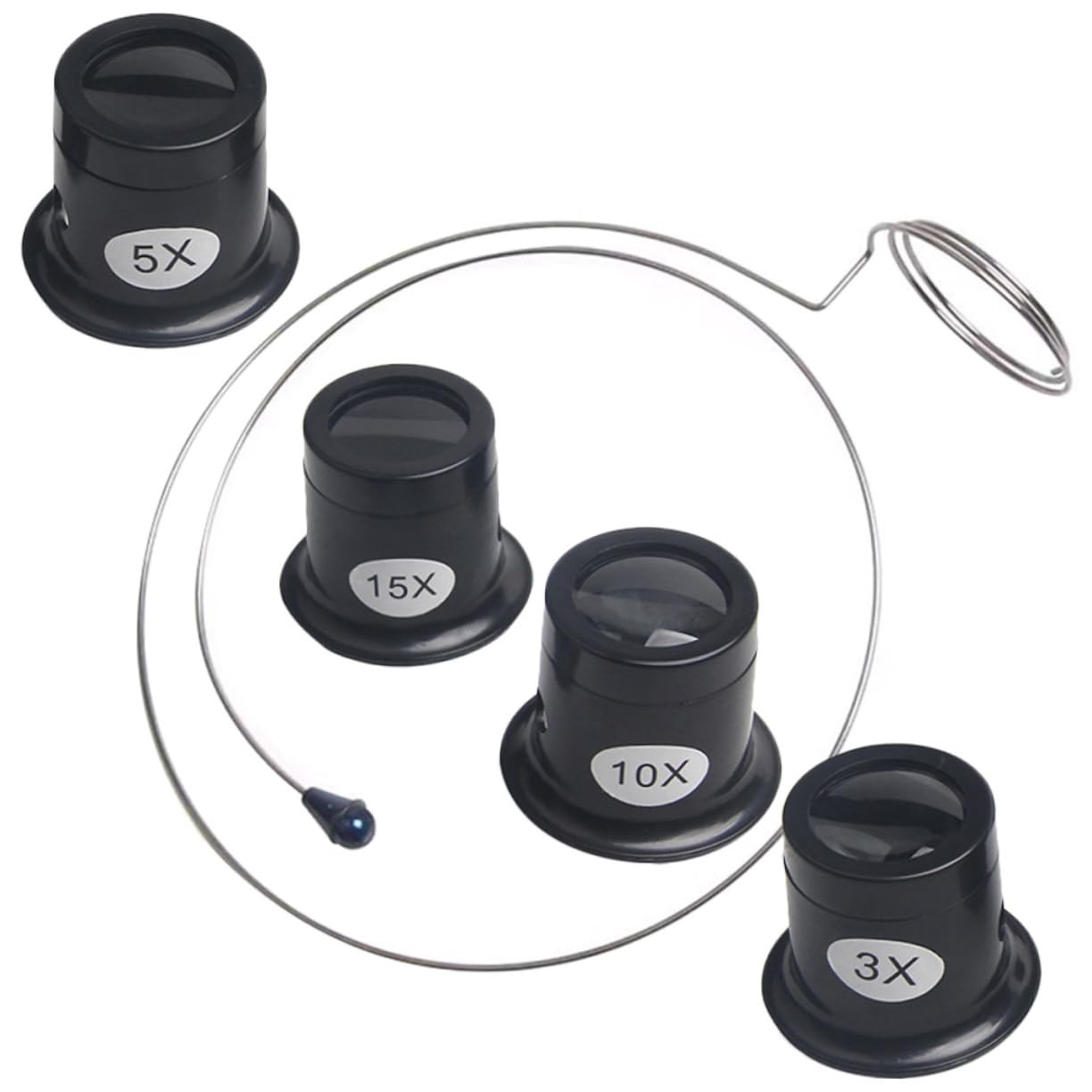 FOYTOKI Jewelers Loupe Magnifying Glass 2X Magnification Watch Repair Loupe Headband Magnifier for Reading Essential Tool for Watchmakers Random Color