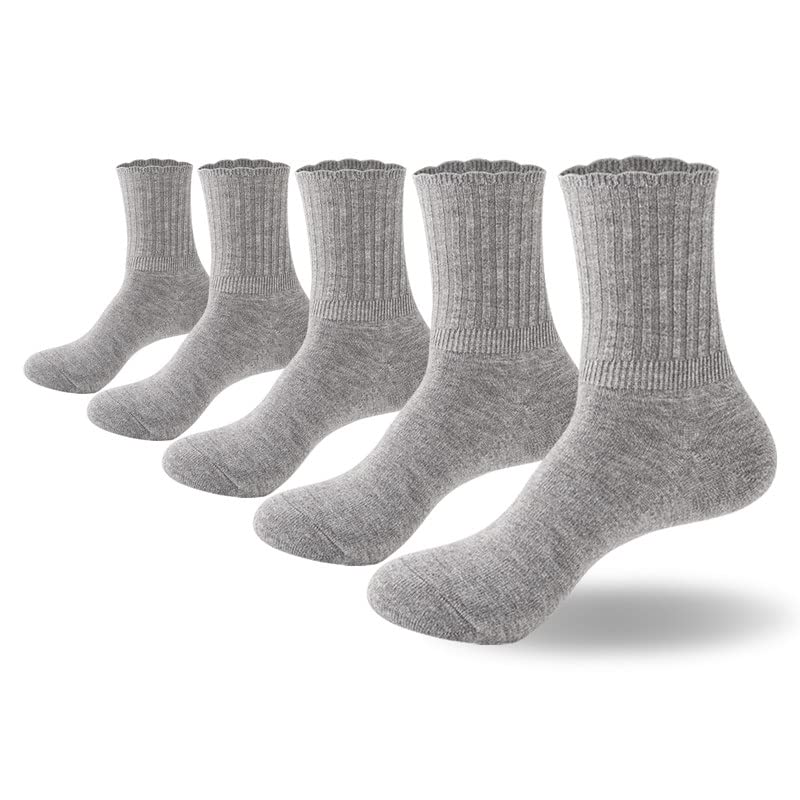Image of PADFOM Women Thin Cashmere Socks, Soft Socks Women Above Crew Socks 5 Pairs Size 5-9