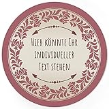 24 INDIVIDUELLE runde Etiketten SELBER GESTALTEN: Schlicht Vintage Rosa - Personalisierte Aufkleber für Hochzeit, Produkte, Muttertag, Valentinstag, Danksagungen, Einladungen, Weihnachten