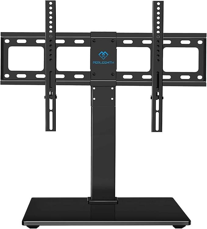 PERLESMITH Universal Swivel TV Stand Base, Table Top TV Stand for 37 to 65, 70 inch