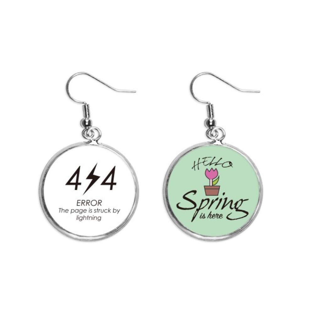 Pendientes de primavera temáticos de error 404, el regalo ideal para una programadora 5