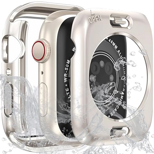 [Sunhel] Rp`u AbvEHb` h Jo[ Ή Apple Watch SE SE2 SE3 Series 6 5 4 44mm P[X 2-in-1 Oی PCt[{KX ϏՌ y ߗ ȒPE(X^[OE