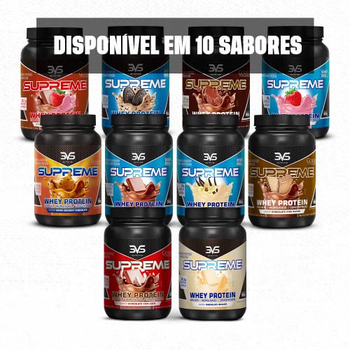 Whey Supreme 3W 900g 3VS Nutrition Chocolate Branco - Rápida absorção, ganho e manutenção de massa m