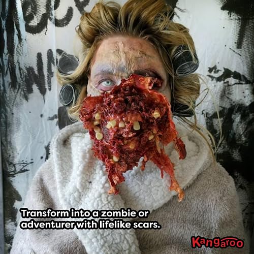 Kangaroo MONSTER16-INVICORE S Halloween Makeup Monster Liquid Latex I Quick Drying Liquid Latex Sfx Makeup Kit I Multi-Purpose Liquid Rubber White Face Paint thumb #8