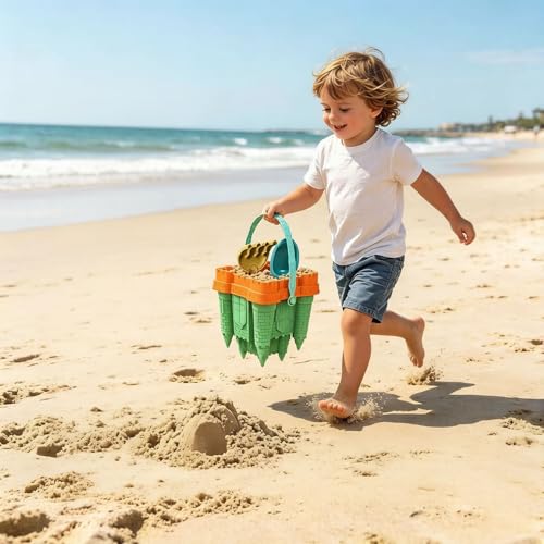 Arenero portátil de playa contra el desorden: caja de arena de plástico limpia 2