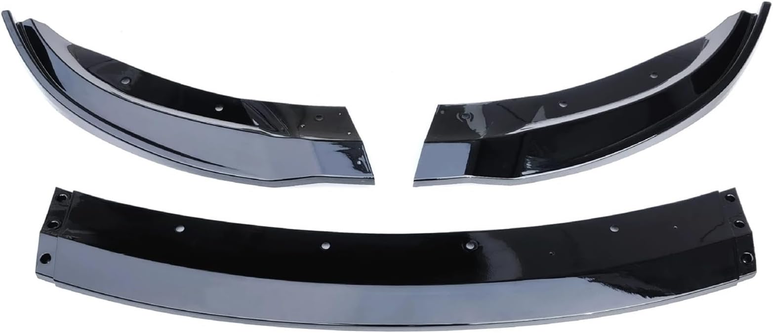 Front Splitter Lip Spoiler For Tesla for Model 3 2019-2025 Front Bumper Spoiler Lip Lower BodyKit Diffuser Splitter Tuning Guard Car Accessories(Glossy black)