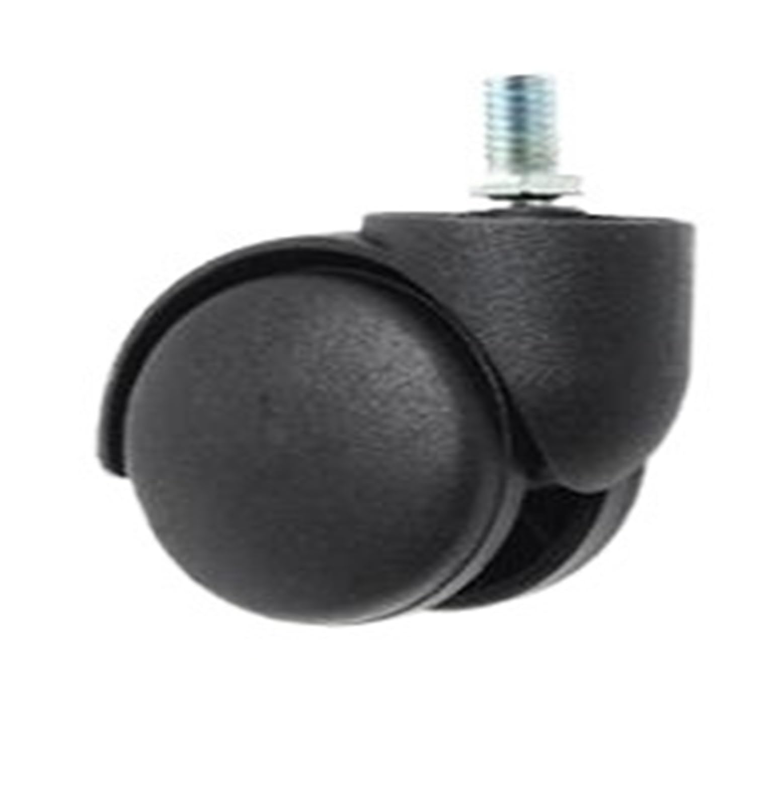 MXXDMOPD 5 Pack 2 Inch Retaining Ring 11mm/Threaded 10mm Swivel Wheel Office Chair Caster Spring PU Furniture(Thread-matte Black)