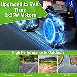 12V Ride on Tractor and Trailer, Battery Powered Electric Kids Toy Car with Remote Control, LED Lights, USB & Bluetooth Music, 6 Wheels Ride on Toys for Children Boys Girls Gift Ages 3+ - Image 6