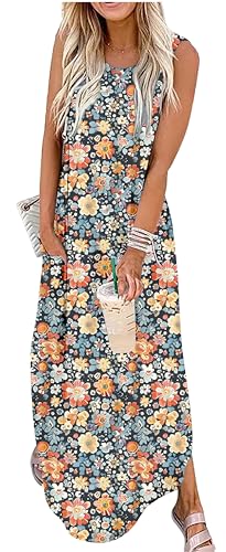 Image of CHUNTIANRAN Maxi Dresses for Women Summer Outfits Boho Beach Long Dresses Casual Sundresses Resort Wear for Women 2026