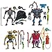 PlayMates Teenage Mutant Ninja Turtles Mix N Match Robots 4-Pack Bundle Toys