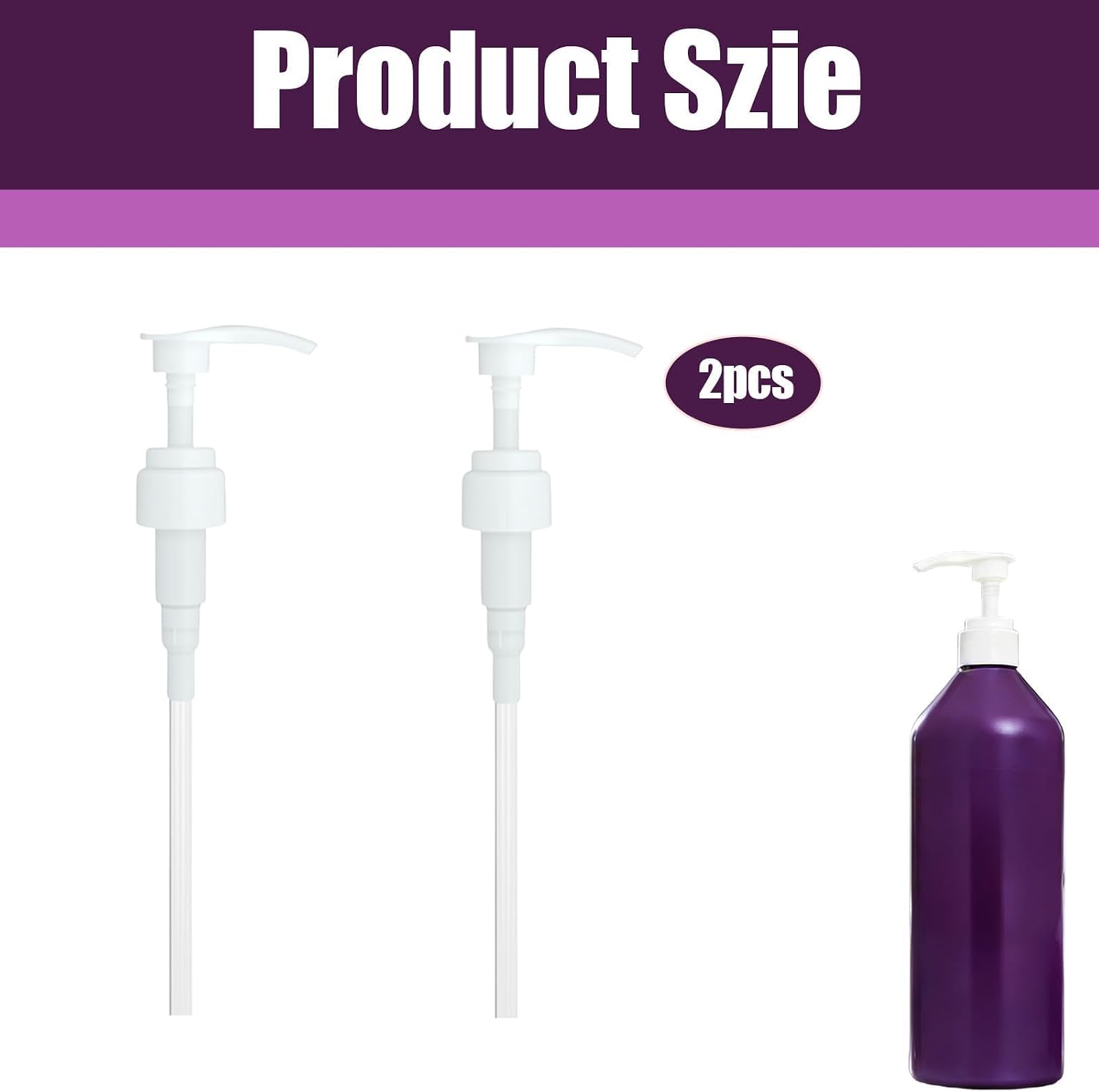 Shampoo/Conditioner Pump Compatible with Pureology Bottle Pump Liter Shampoo and Conditioner Dispenser White, 2 Pump, 1 L/33.8 oz