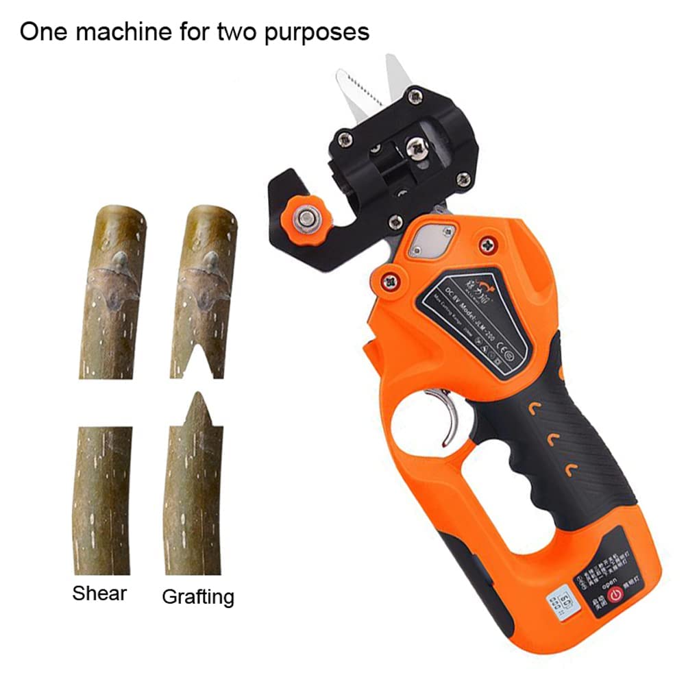 Strumento Elettrico per innesto da Giardino, Kit di Forbici da potatura Multifunzione, innesto a U/innesto a V, piantina di innesto per Set di innesti di Alberi da frutto, per Alberi