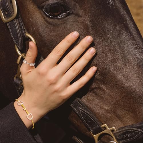Dainty Minimalist Horsebit Bracelets – 925 Sterling Silver in 18K Gold, 18K Rose Gold & Silver, Elegant Horse Jewelry3