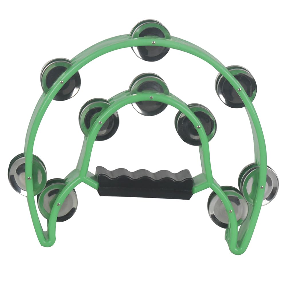 Pandereta con forma de media (verde)