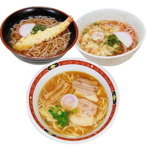 ふみこ農園 豪華具材付き冷凍麺セット 冷凍食品 調理3分 冷凍ラーメン 冷凍うどん 冷凍そば (冷凍麺3種セット)