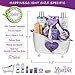 Monthers Day Gifts, Relaxing Lavender Spa Gift Baskets for Wome Birthday, Bath and Body Set-Kit Includes Candle, Essential Oil, Body Scrub, Bath Salt, Body Lotion, Shower Gel and Body Scrub Brush