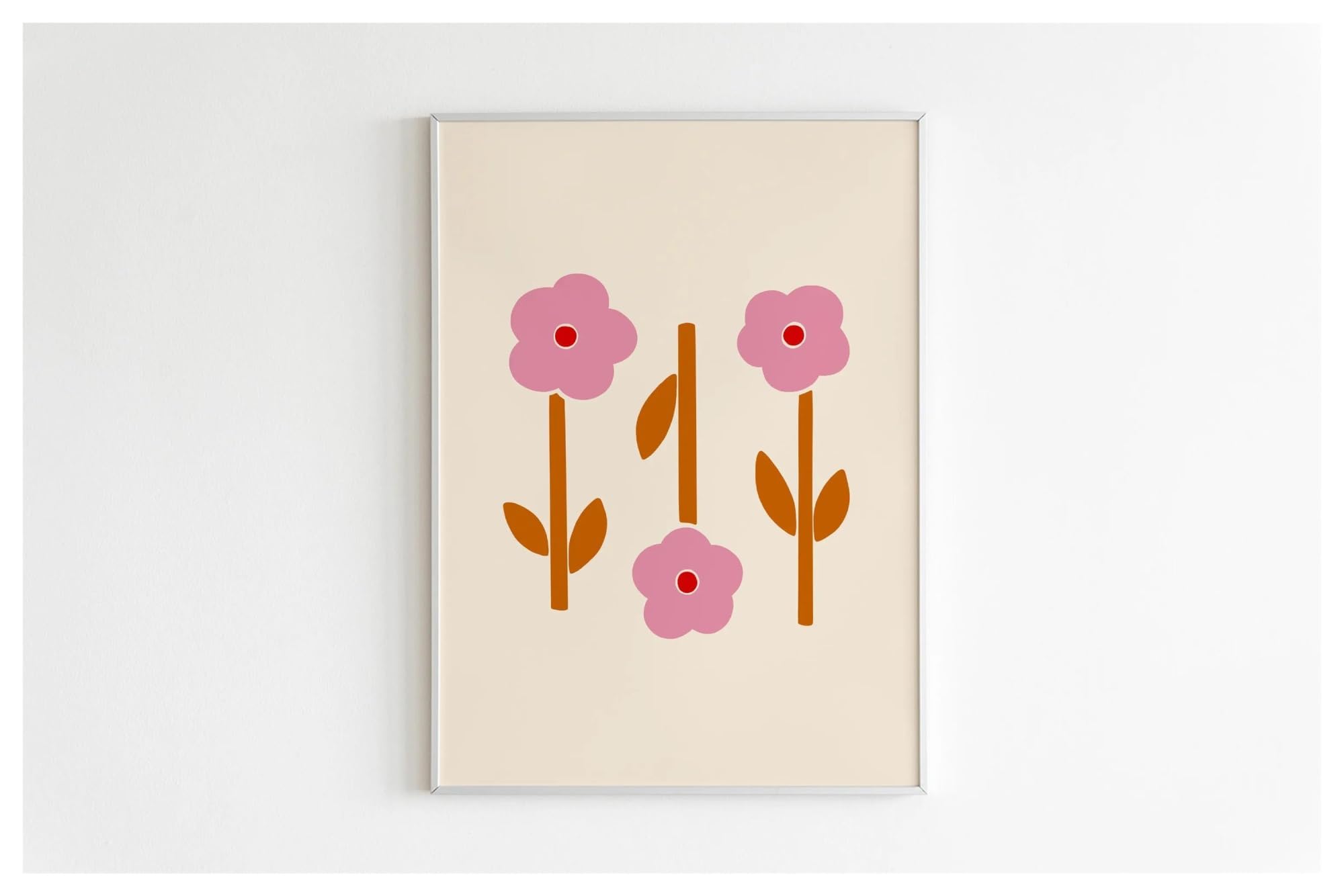Joli bouquet floral tableau sur toile pour illuminer un mur blanc