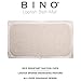 BINO | Loofah Non-Slip Bath Mat for Tub - Ivory | Spa-Inspired Comfort, Quick-Drying, Secure Suction Cups | Exfoliating Shower Mat for a Luxurious and Safe Bathing Experience