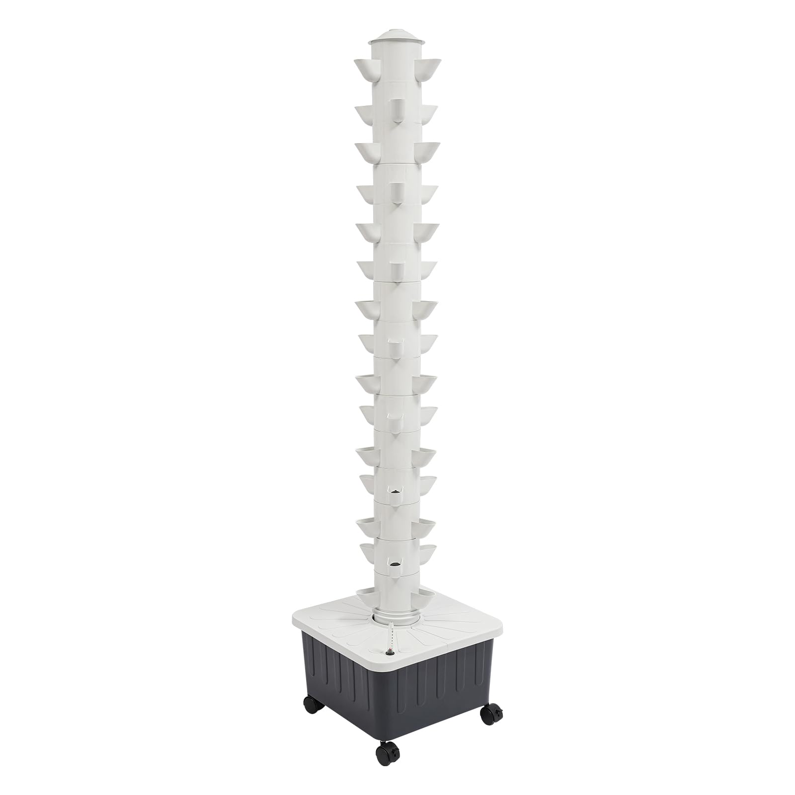 Torre hidropónica de 45 plazas, sistema de cultivo hidropónico, kit de cultivo aeropónico, sistema de cultivo hidropónico de jardín, kit de cultivo aeropónico con bomba de agua y depósito de agua de