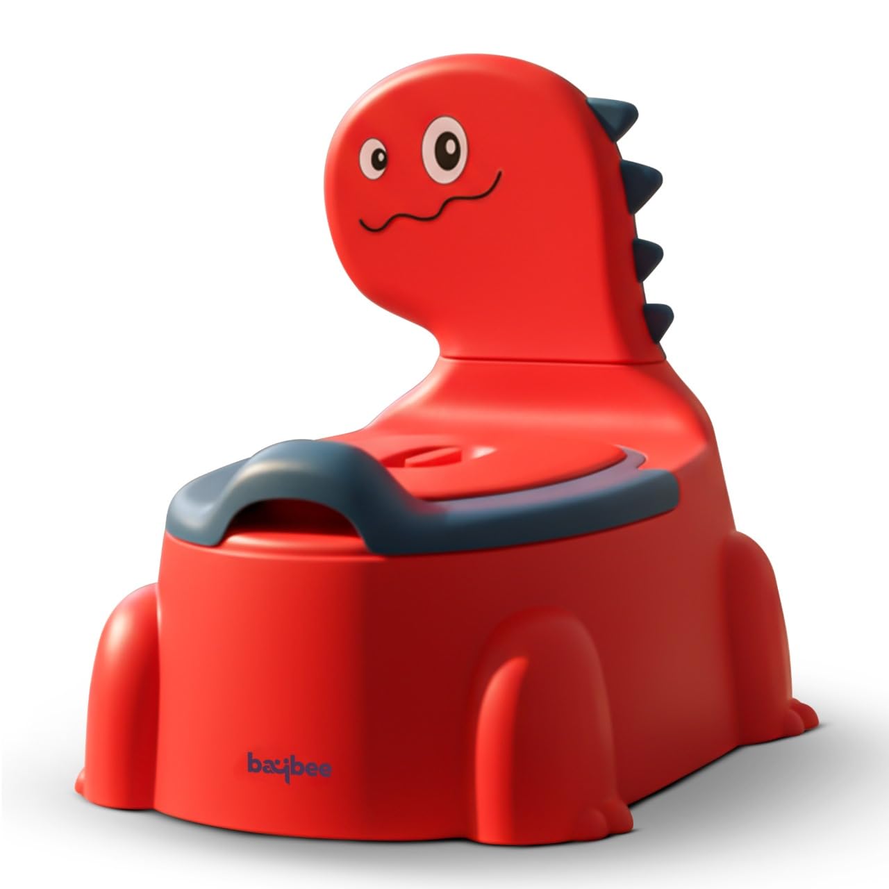 Baybee Western Toilet Potty Seat for Kids, Baby Potty Training Plastic Seat Chair with Ladder, Adjustable Step Height, Cushion Seat | Potty Seat for 1-8 Years Child (Dino Red)-image-45