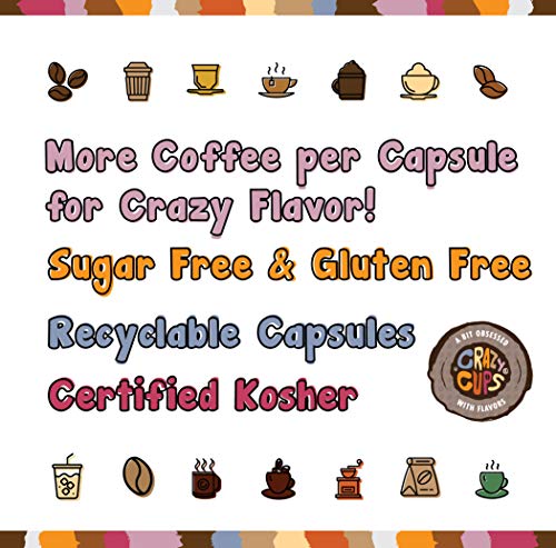 Crazy Cups Flavored Coffee For Keurig K-Cup Machines, White Christmas, Hot Or Iced Drinks, 22 Single Serve, Recyclable Pods #TOP3