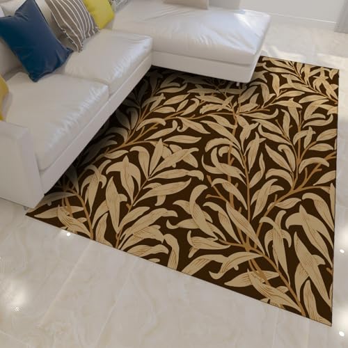 Tapis 120x180cm à motif feuilles grandes pour entrée