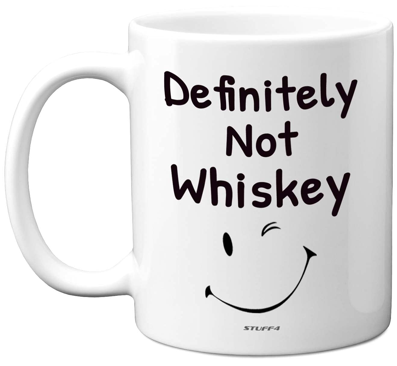 Stuff4 Definitely Not Whiskey Funny Mugs, 11oz Ceramic Dishwasher Safe Premium Mugs, Whiskey Gift